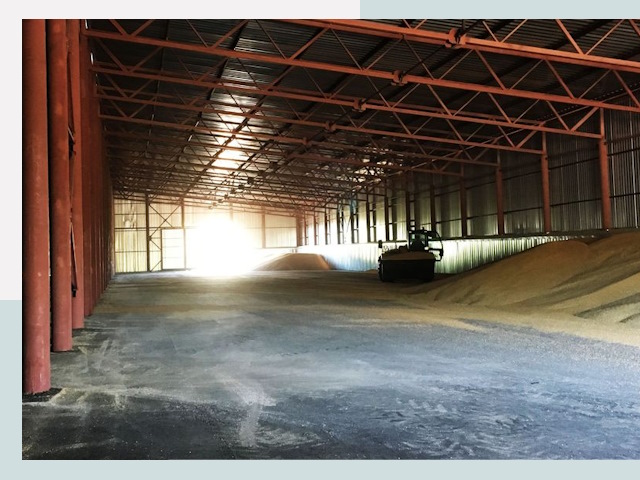 Строительство зернохранилищ в Зеленодольске