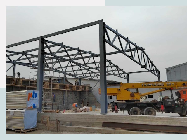 Строительство цехов в Зеленодольске