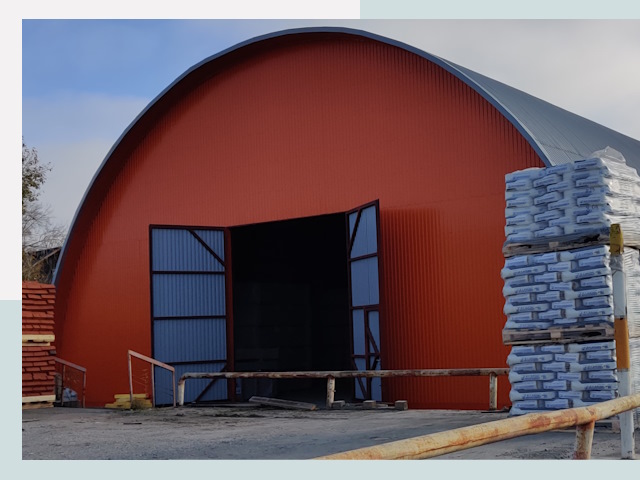 Полукруглые ангары по цене от 621 руб. в Зеленодольск