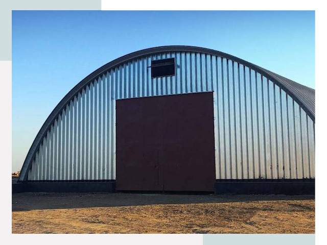 Арочные ангары в Зеленодольске