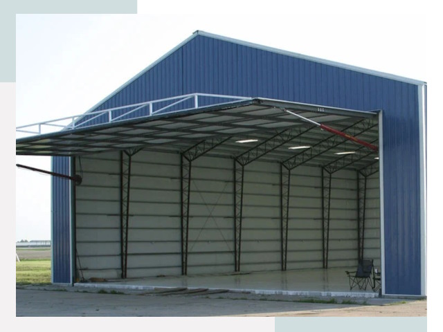 Прямо стенные ангары в Зеленодольске