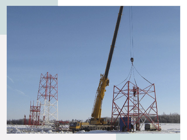 Монтаж вышек связи в Зеленодольске