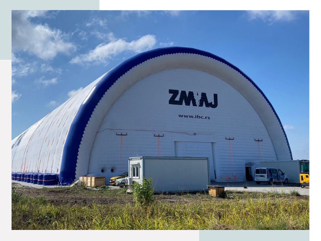 Брендирование ангаров в Зеленодольске