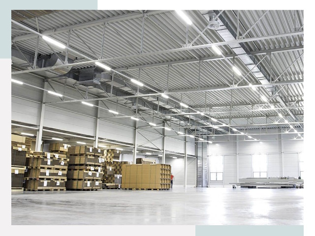 Освещение ангаров в Зеленодольске