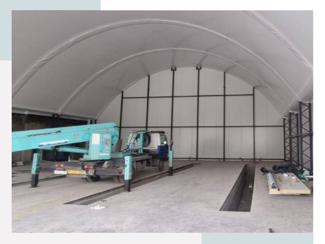 Внутреннее оснащение ангаров в Зеленодольске