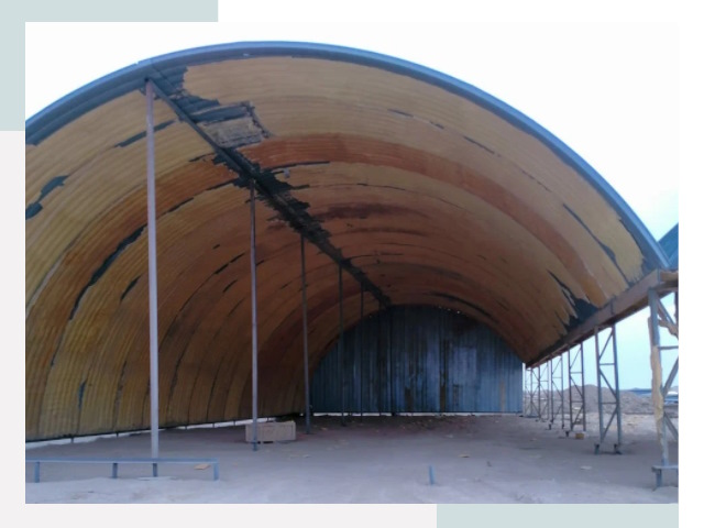 Реконструкция ангаров в Зеленодольске