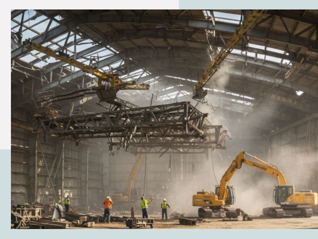 Демонтаж ангаров в Зеленодольске от 621 руб. за м²