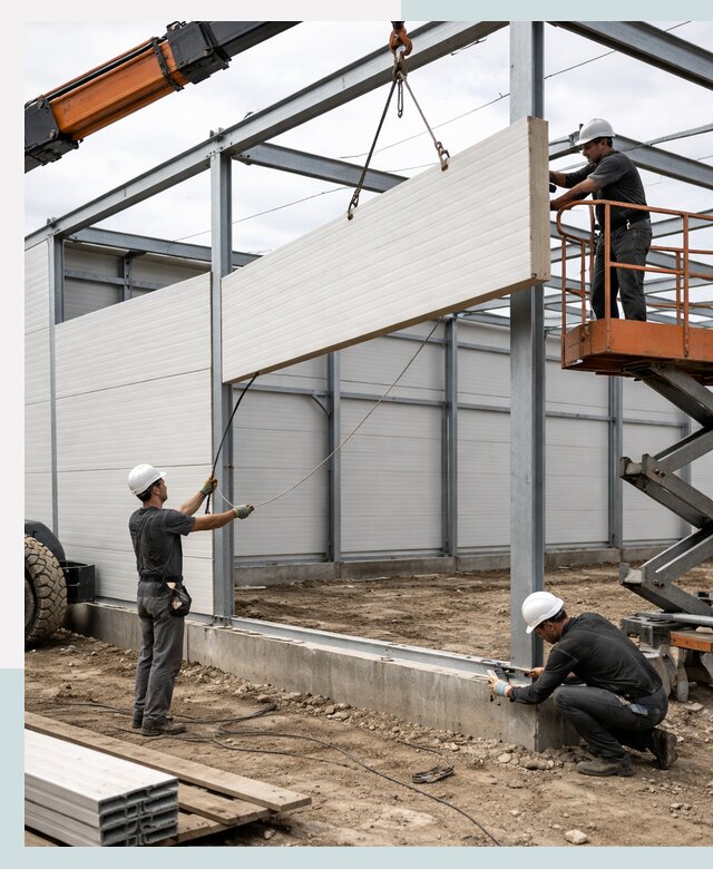 Строительство складов из сэндвич панелей в Зеленодольске под ключ