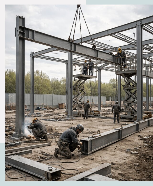 Строительство выставочных павильонов из металлоконструкций в Зеленодольске